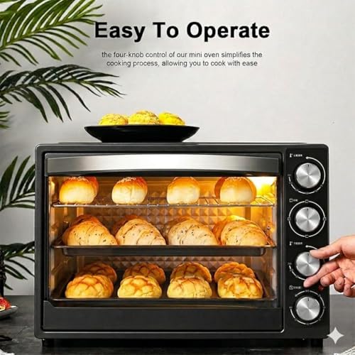 Mini four électrique compact pour petits espaces et cuisson rapide