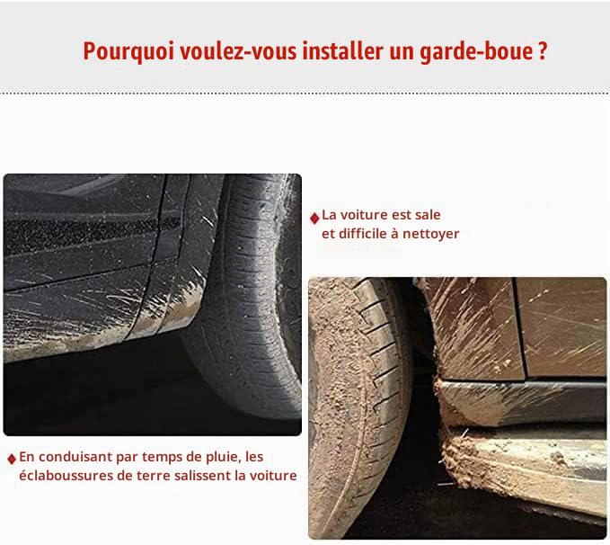 4 Pièces Auto Bavettes, pour Suzuki Jimny 2005-2018, Résistant à l'usure Étanche Anti-éclaboussures Bavettes Voiture Accessoires