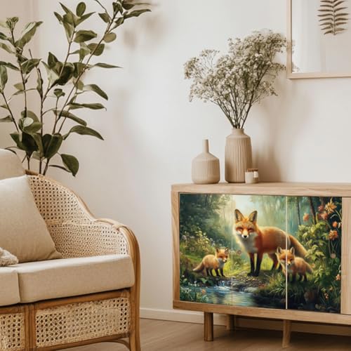 Pegatinas DTF de animales para renovar muebles del hogar transfer GLOBLELAND manualidades bosque 6