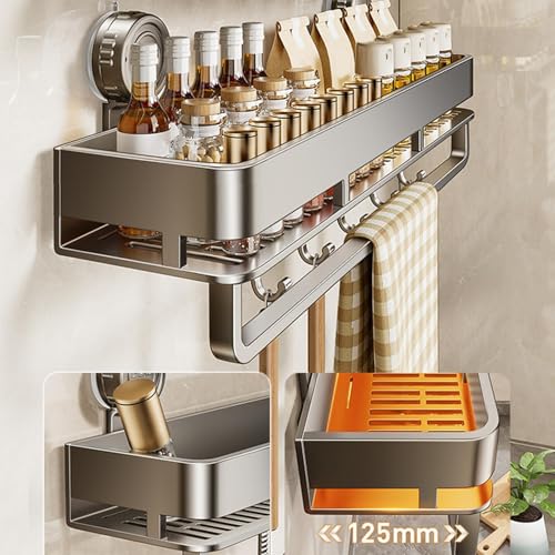 Panier de douche épuré et robuste pour une organisation murale premium