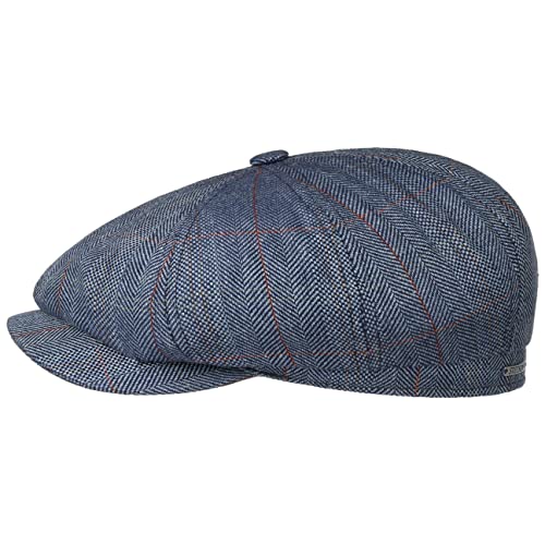 Stetson Hatteras Pascoli Flat Cap Men Blue 7 7/8