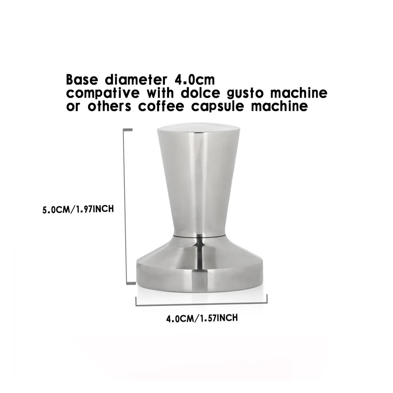 Ubijak do kawy Smart Coffee Tamper 40 mm ze stali nierdzewnej do ekspresu do kawy Coffee Barista Flat Tamper