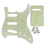 fake vintage strats SSS Pickguard mit reinem Aluminiumfolienschutz auf der Rückseite, besserer Abschirmungseigenschaft und Entstörung.