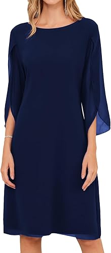 Miniatura 1 de GRACE KARIN Vestidos de gasa para mujer, con mangas onduladas, para fiesta, boda, cóctel, talla 8-20