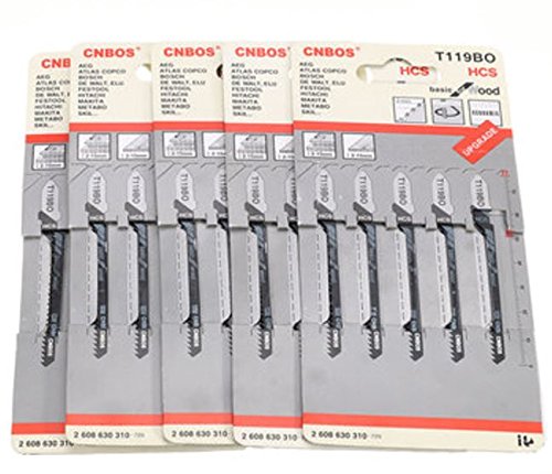25pcs Jigsaw Blades T119BO Curved Cut For Bosch Hitachi Makita Festool by shopidea