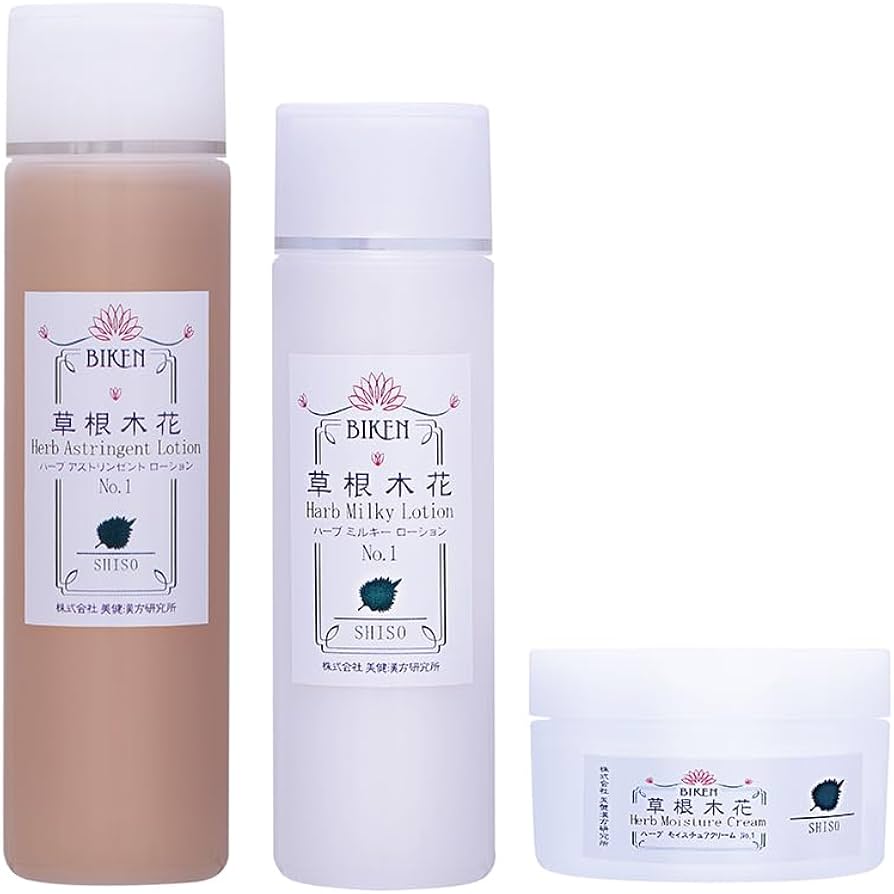 基礎化粧品詰め合わせ Amazon | 紫蘇(シソ)エキス和漢自然派基礎化粧品3点セット（化粧水