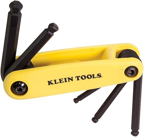 Klein Tools 70571 Grip-It - Juego de hexágonos de extremo de bola, 5 llaves, tamaños SAE
