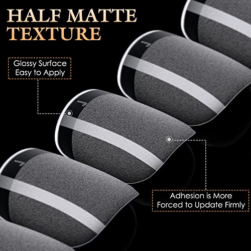 Ranrose Extra Short Square Nail Tips - 240Pcs Full Cover Soft Gel Nail Tips For Short Nail Beds People 12 Sizes Pre-Shape Half Matte Short False Nails With Box For Nail Extensions Home Diy Nail Salon #TOP3