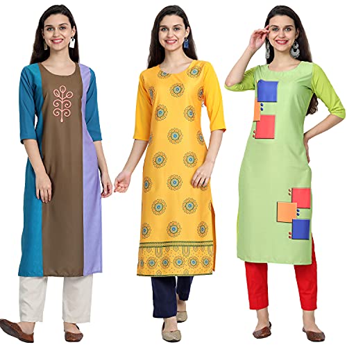 Image of Women's Crepe Straight Kurta
