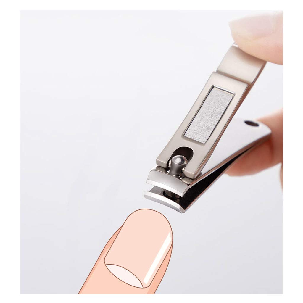 Profesional Cortaúñas 4 piezas Nail Clippers Conjunto belleza del acero inoxidable Clippers oblicua del clavo regalo Cuidado de la caja portable de la manera Clippers herramienta del clavo Set de Mani