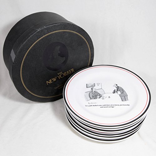 Restoration Hardware, Mike Twoby, The New Yorker Cheese Plates, Set of 6