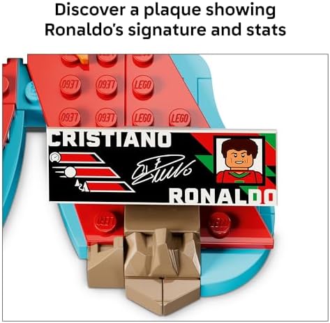LEGO Editions Cristiano Ronaldo β Soccer Highlights - Building Set for Boys & Girls, Ages 10+ - Collectible Soccer Gift with Plaque - Kids Bedroom or Shelf Decor - 43012 - 3
