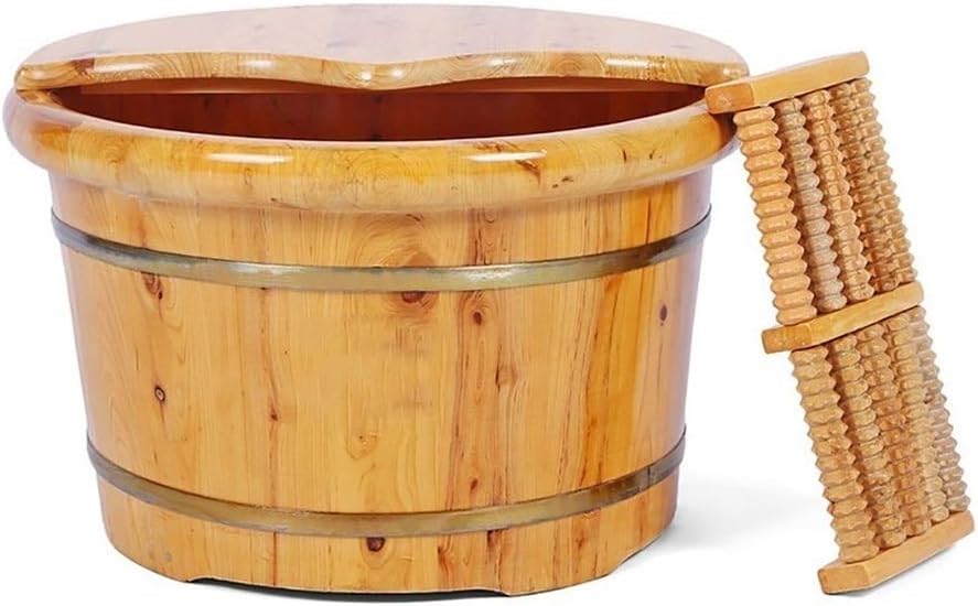 Cubeta de Madera para Spa de Pies, Barril de Cedro Natural miniatura 5