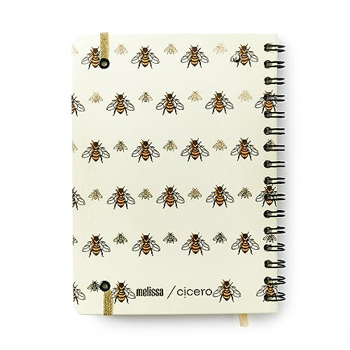 Agenda Planner Wire-O 2024 Melissa Semanal Notas A5 Favo De Abelhas, Cicero