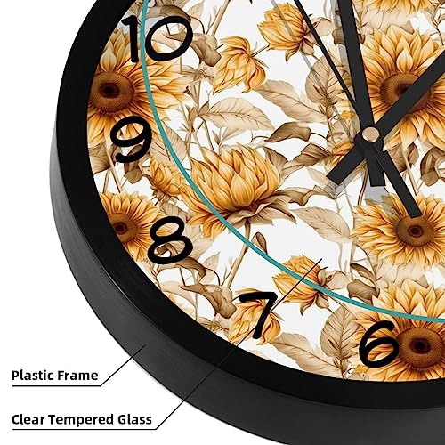 Horloge murale silencieuse à quartz avec mécanisme sans tic-tac précis - 4
