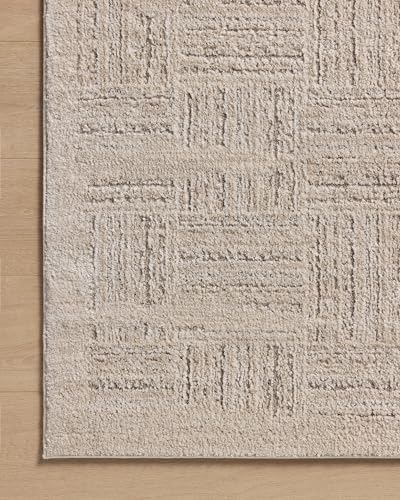 Image of Loloi Amber Lewis Monty Collection MOT-01 Ivory /Taupe 2'-7 inch x 4', .50 inch Pile Height, Area Rug