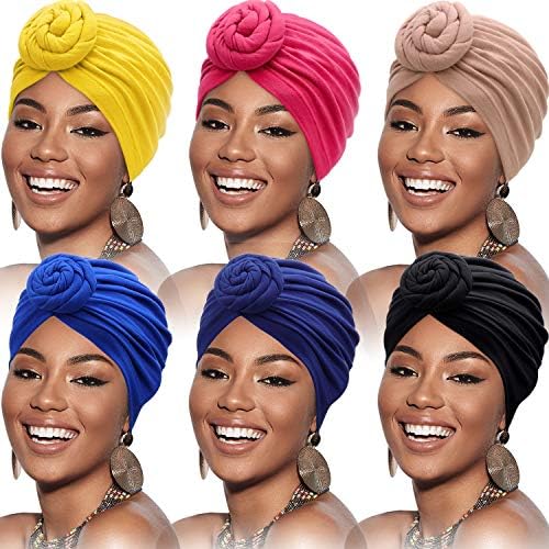 SATINIOR 6 Pcs Turbans for Women