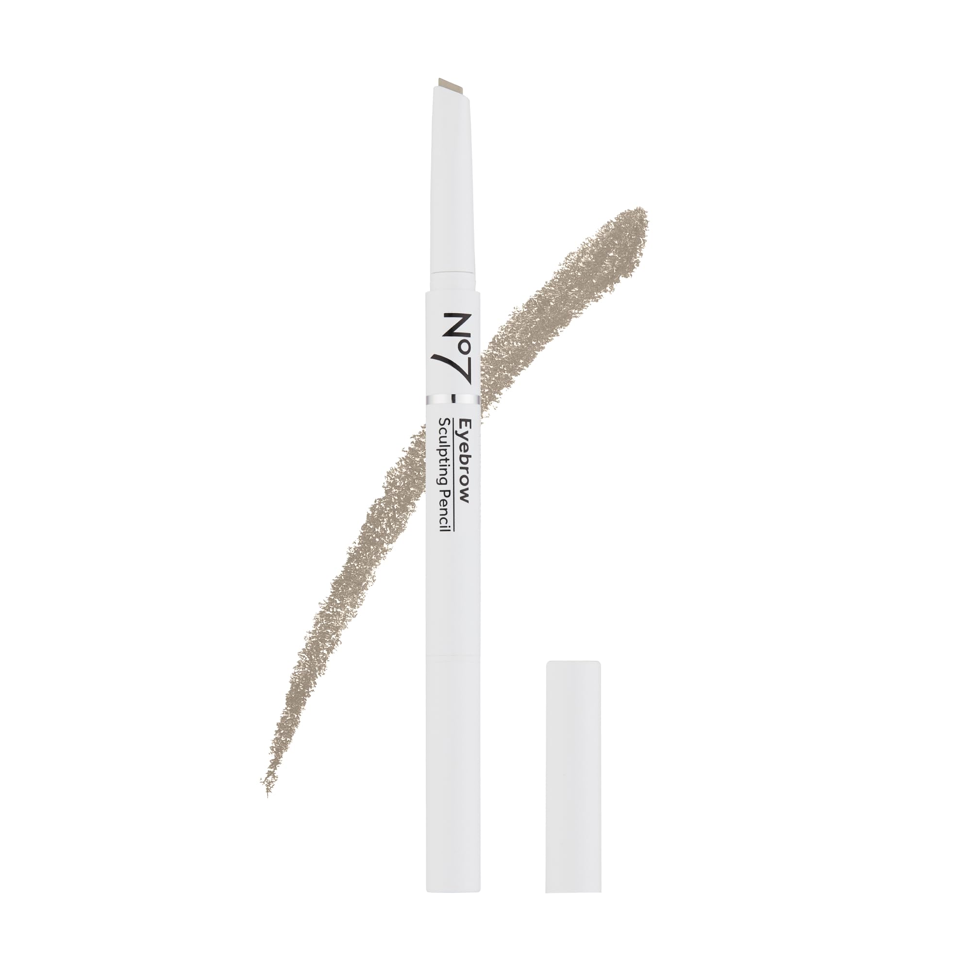 No7 Beautifully Brows Sculpting Pencil - Blonde - Angled Tip Precision Brow Pencil with Brush Tip to Comb and Style Brows (0.2g)