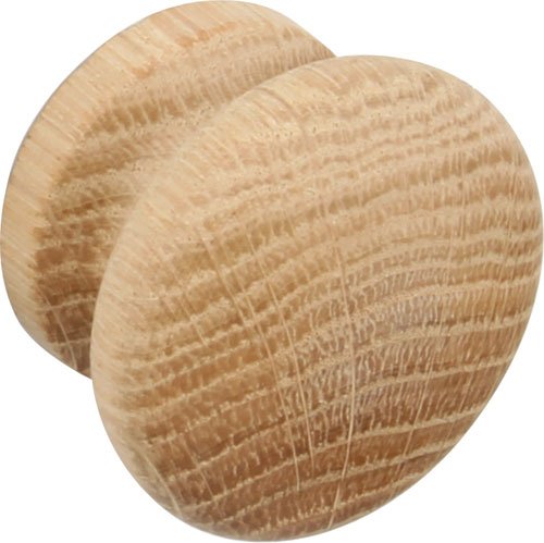 Hafele Unfinished Oak Knob, Ø 44mm - 195.78.402