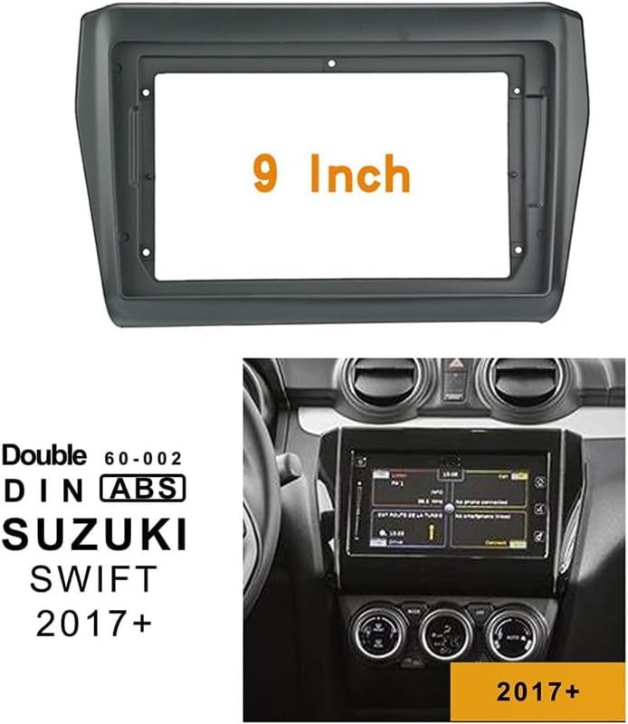 Image of Audio Wheels Car Android Frame ABS300 Plastic Material 9 inch with Wiring Suitable for Base Model for Maruti Swift 2018 +