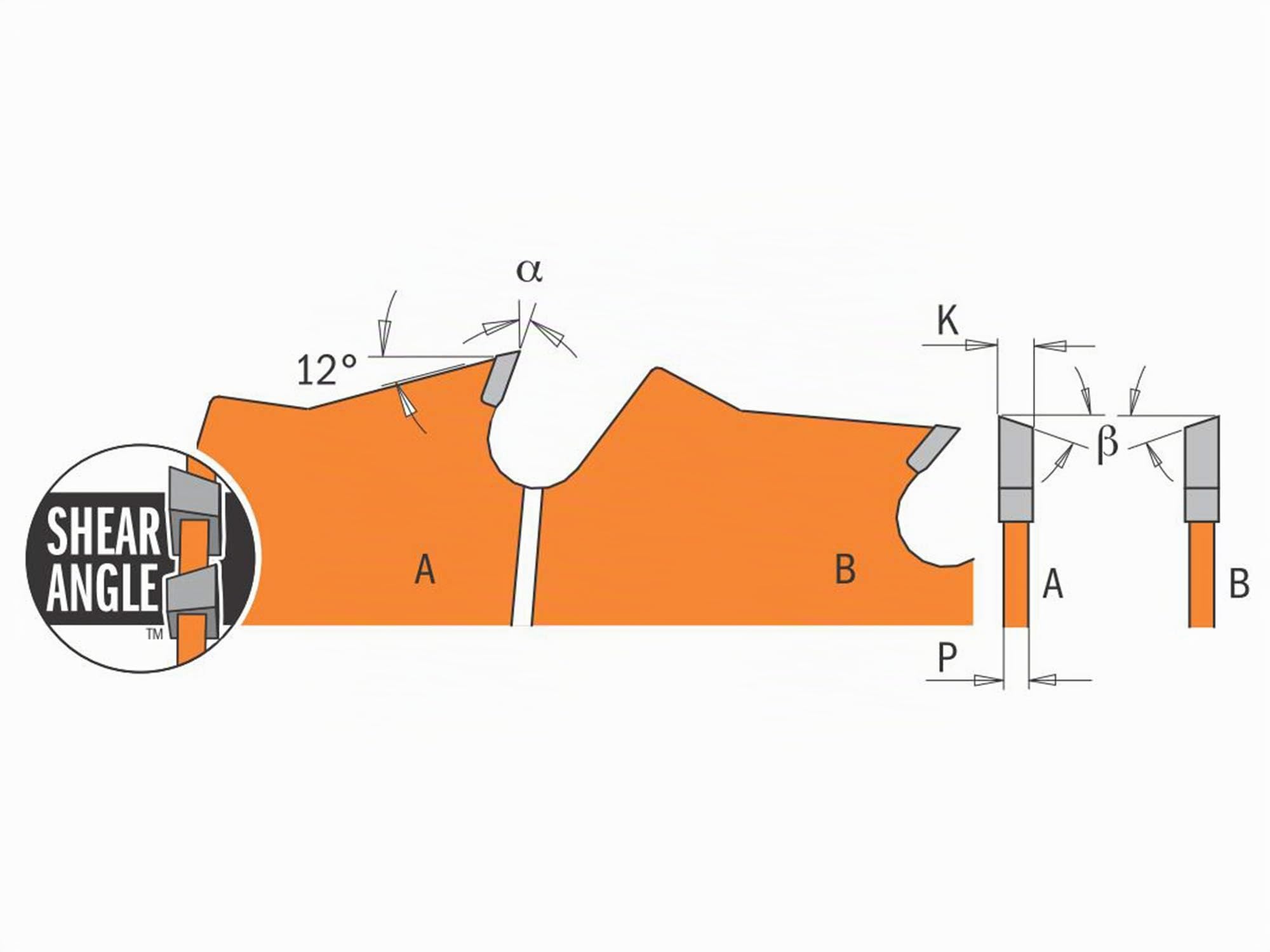 CMT 271.190.24M Lama Circolare Itk-Plus per Taglio Lungo e Traverso Vena, Arancio