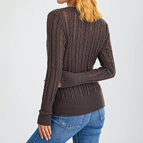 Women Y2K Fairy Grunge Sweater Pullovers Long Sleeve V Neck Kawaii Knitted Top E Girl 2000S Aesthetic Casual Knitwear #TOP7