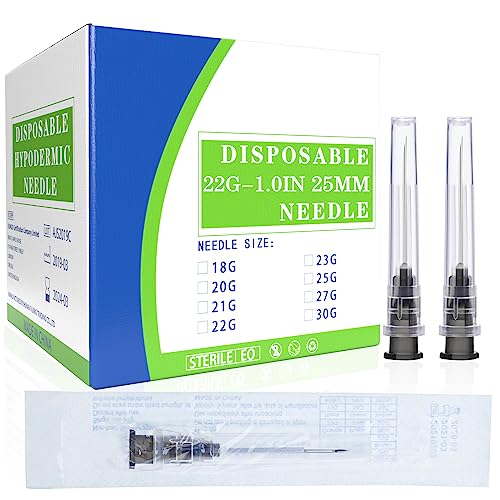 Image of 100 Pack 22 Gauge 1.5 Inch Lab Accessories, Individually Packaged.