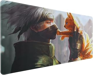 Xcosmic Gaming Mouse Pad, 900 x 400 mm Large Mouse Mat, XXL Mouse Mat, Personalized Extended Anime Mouse Pad, Office Desk Mat Large Size, Meet High-speed and High-precision Requirements(UK17 cat)