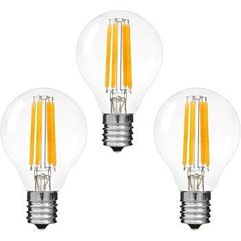 Amazon Co Jp 共同照明 3個セット Led電球 E17 Ledミニクリプトン 40w形相当 Gt 4w E17 フィラメント型 クリアタイプ ミニボール形 演出 装飾タイプ 全方向タイプ Ledクリア電球 G45 クリア電球 小形電球形 ホーム キッチン