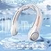 Portable Neck Fan Rechargeable, 5 Speeds, Lightweight, Long Lasting, Battery Operated All-Around Cooling Quiet Personal Fans for Travel, Camping, Birthday Valentines Day Gifts for Women Men Mom Dad