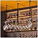 Portabicchieri da Vino, Porta Bicchiere di Vino A Forma di S, Bicchieri Supporto in Metallo Calici Sospeso Vino-Portabicchieri Scaffale di Scarico Sottopensile per Cucina Bar Soffitto Decorazione