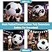 Tademis Giant Inflatable Soccer Ball, Jumbo Beach Ball, Soccer Inflatable for Beach/Camping/School/Match/Spectator Stands, Pool Party Decorations,Includes a Rapid inflator Pump (80-inch)