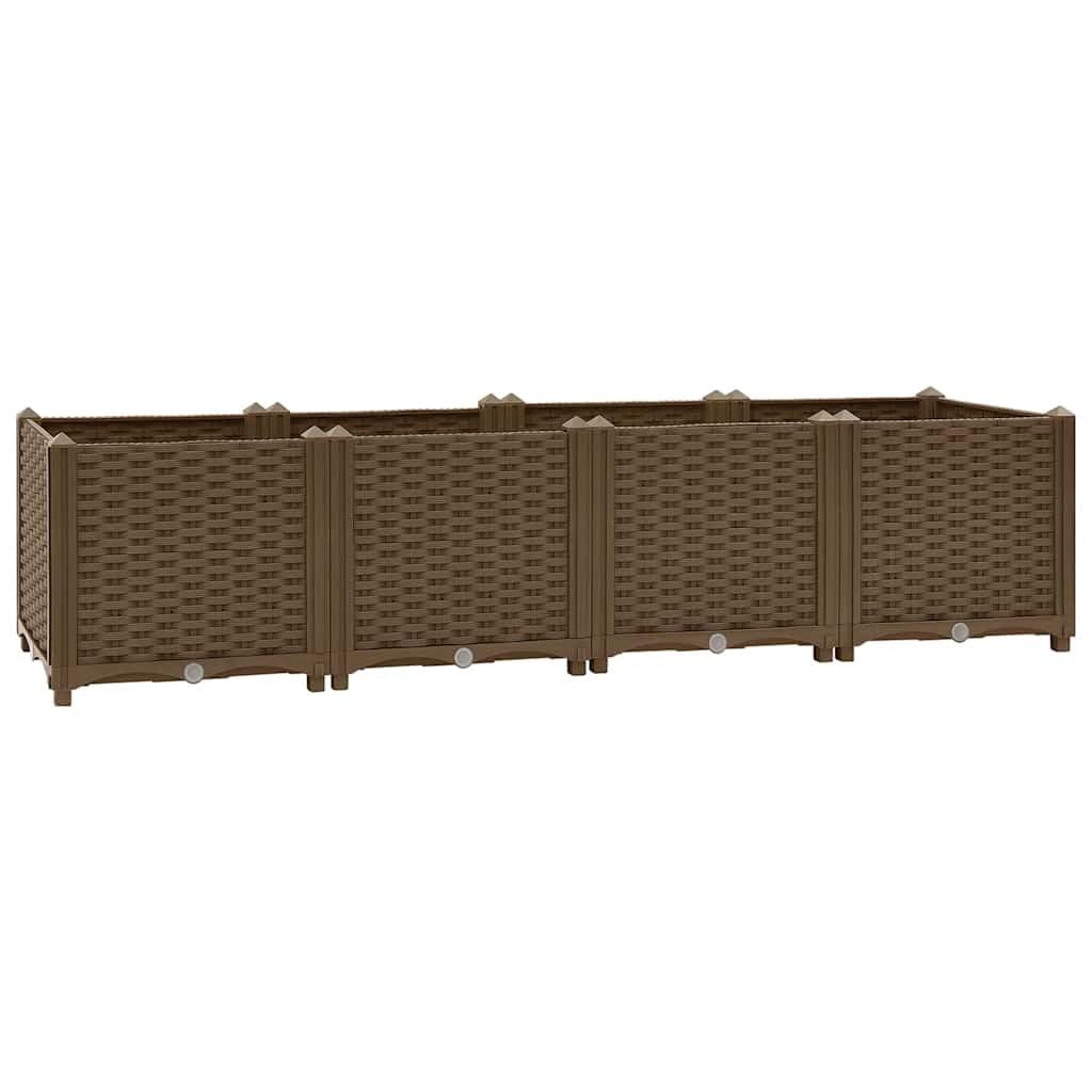 vidaXL Jardinera elevada 160x40x38 cm Polipropileno