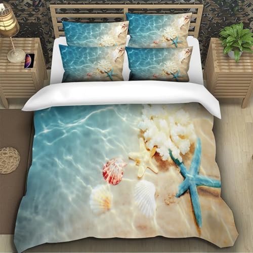 Housse de couette plage 3D pour des nuits douces comme des vacances d'été