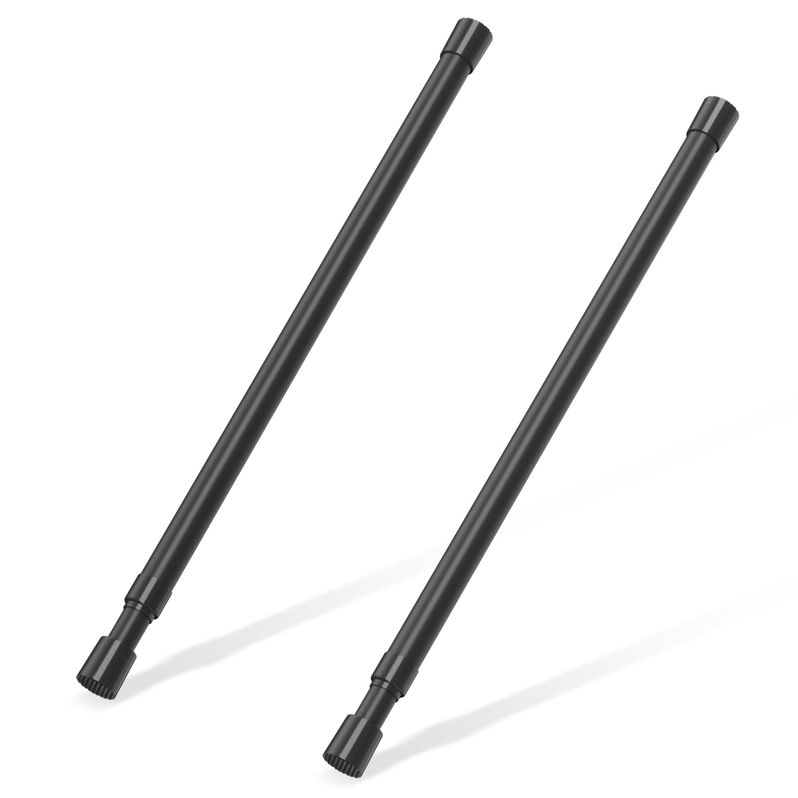 Photo 1 of 2 Pcs Small Tension Rod 16-28 inch Spring Rod, Tension Rod Spring Tension Rod, Small Tension Curtain Rod, Mini Tension Rods for Closet, Cabinets, Cupboard, Drawers, Black