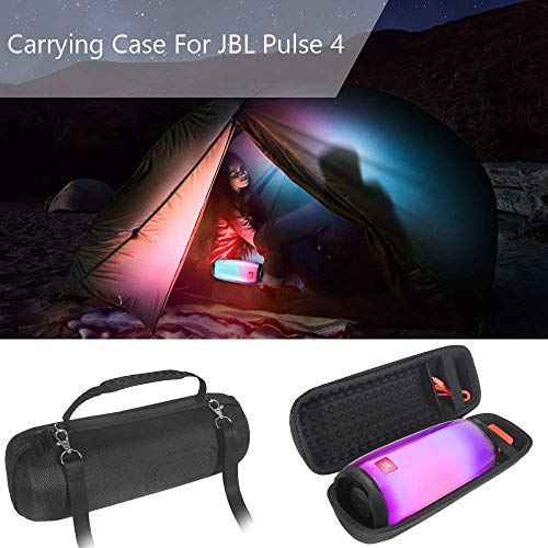 Case Capa Estojo Bolsa Protetora Rígida para JBL Pulse 4 C/Compartimento Interno para Carregador e C