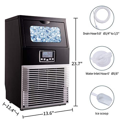 Máquina para fabricar hielo comercial 66 lbs/24h miniatura 2