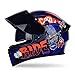 Produktbild Qianliuk Motorrad-Motorrad-Helm Erwachsene Persönlichkeit Dazzling Full Face Helm Anti-Fog Double Lens Helm Motorcross Helme 53-62CM