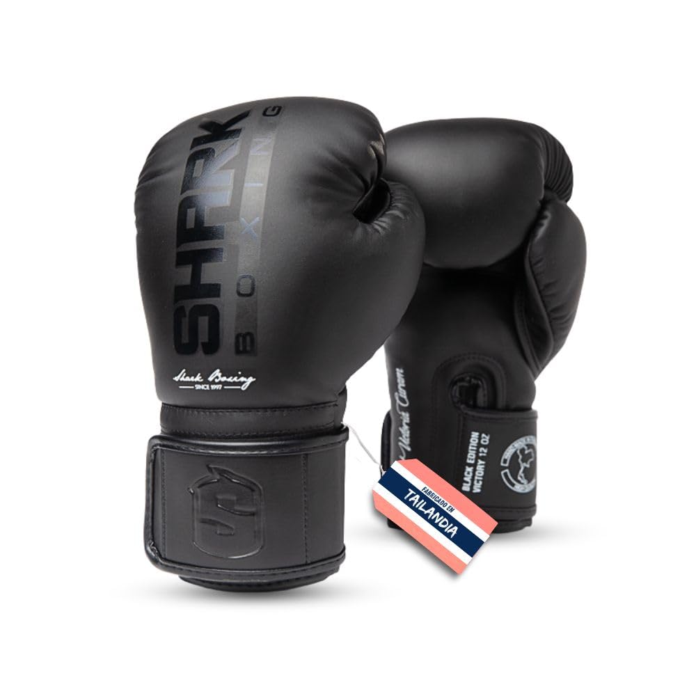 SHARK BOXING Guantes Boxeo Hombre, Mujer, Unisex Victory | Guantes Boxeo 14oz, 12oz, 10oz, 16oz | Guantes Muay Thai, Kick Boxing