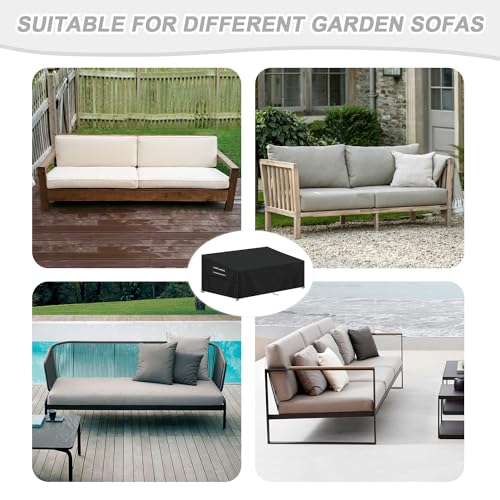 Housse pour canapé extérieur 3 places imperméable en toile Oxford - 7