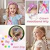 PinkSheep Unicorn Kids Jewelry for Girls: Toddler Princess Dress Up Unicorn Toy Set, Ring Necklace Bracelace Earing Clip for Little Girls, Christmas Gifts for Kids Toddler Jewelry Age 3-8 #4