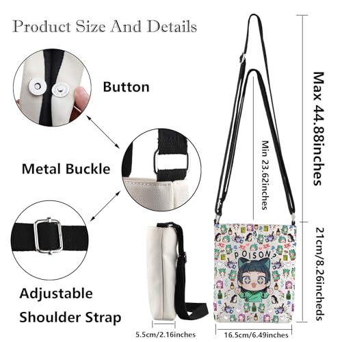 G2TUP Anime Inspired Crossbody Bag Mao & Jinshi Gifts Poison Lover Gifts Anime Apothecary Shoulder Bag2
