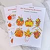 Winlyn 24 Sets Fall Crafts Kits DIY Thanksgiving Pumpkin Apple Acorn Autumn Leaf Ornaments Decorations Sets Foam Stickers Arts and Crafts for Kids Holiday Party Favors Home Classroom Activities #2