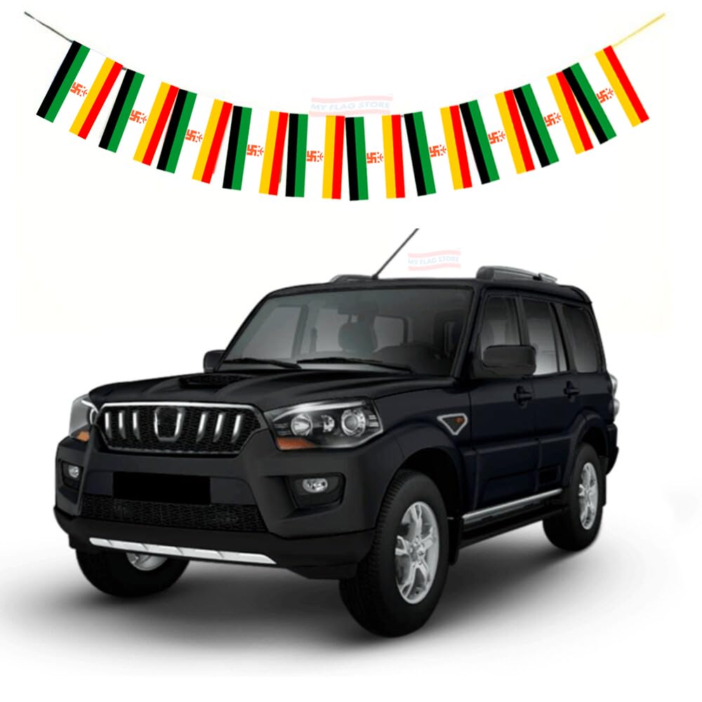 The Flag Company Jain Flag for Car | Car & Home Décor | Pack of 1