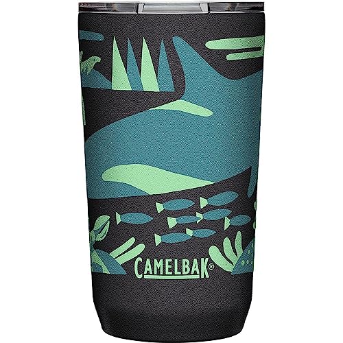 Image of CamelBak Horizon Tumbler - Insulated Stainless Steel - Tri-Mode Lid - Ocean Dwellers, 16 oz