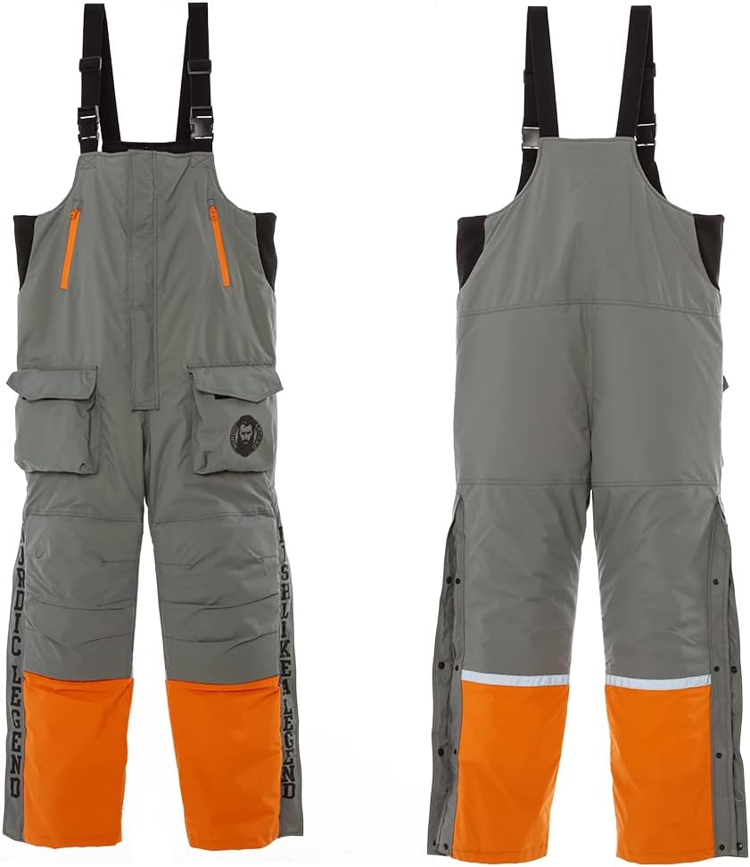 Nordic Legend Aurora Series Ice Fishing Suit, Insulated Bibs and Jacket, Waterproof Gear for Ice Fishing and Snowmobiling