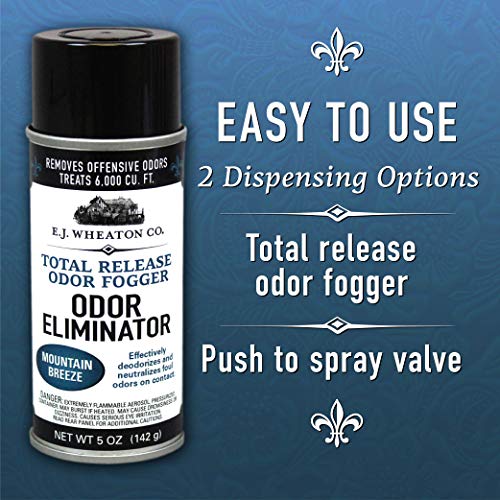 E.j. Wheaton Co. Odor Eliminator, Total Release Odor Fogger, 3 Pack, Effectively Deodorizes And Neutralizes Foul Odors On Contact, Mountain Breeze (5 Oz)… #TOP4