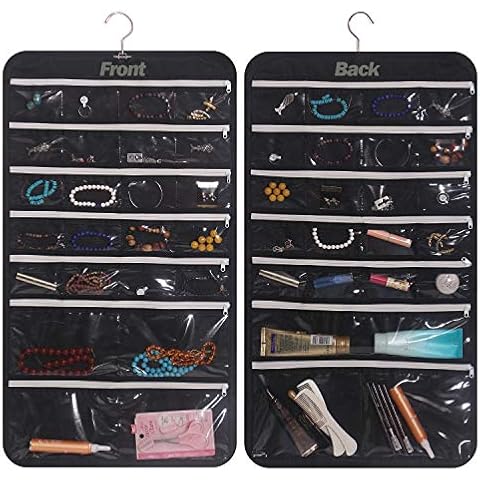 Hanging Jewelry Organizer with 47 Pockets Cover