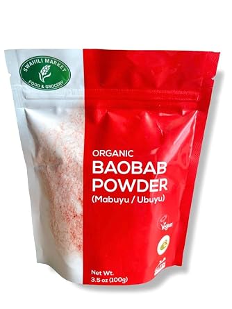 Organic Baobab Powder | Mabuyu / Ubuyu Powder | 100% Natural from Zanzibar | 100g