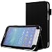 Produktbild subtel® Flip Cover Tablethülle für Samsung Galaxy Tab 3 7.0 (SM-T210 / SM-T211 / SM-T215) Tablet Schutzhülle mit Ständer, Kunstleder schwarz Bookstyle Case Bumper Klapphülle faltbar - Touchpad Tasche Hülle